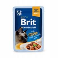 Katėms skirtas Brit Premium tuno filė gabalėliais drebučiuose 85 g