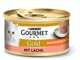 Katėms skirtas konservas GOURMET GOLD Raffiniertes RAGOUT su lašiša 85g
