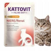 Kattovit paštetas katėms su vištiena, inkstų dieta, 85 g