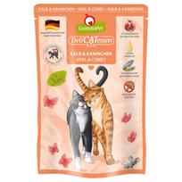 Katėms skirtas pašaras GranataPet DeliCATessen Veal and rabbit 85g