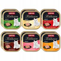 Kraikas ANIMONDA Vom Feinsten Adult kačių maistas MIX FLAVORS 12x100g