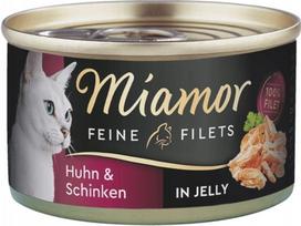 Kačių ėdalas MIAMOR Filets vištiena ir kumpis 100g