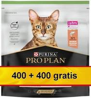 Sausas maistas sterilizuotoms katėms PRO PLAN su lašiša 400g + 400g