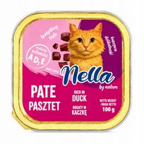 Šlapias kačių maistas NELLA su antiena, 100 g, paštetas