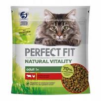 Sausas pašaras katėms Perfect Fit NaturalVitality su jautiena ir vištiena, 650 g