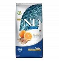 Katėms skirtas N&D OCEAN NEUTERED pašaras su silkėmis ir apelsinais, 5 kg