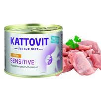 Katės maistas KATTOVIT SENSITIVE vištiena 185g