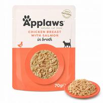Šlapias kačių maistas Applaws Cat Chicken with Salmon in broth, 70 g