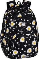 Mokyklinė kuprinė Coolpack Pick Daisy, juoda su gėlėmis, 4–8 klasėms