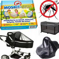 Vežimėlio lopšio tinklelis nuo uodų RUBBER juodas DARKENS