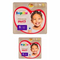 Sauskelnių kelnaitės Lupilu Pants Premium, dydis 6, 64 vnt.