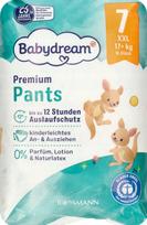 Sauskelnės BABYDREAM Premium, dydis 7 XXL, 17+ kg, 16 vnt.