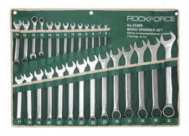 Raktų rinkinys plokščiagalviai su terkšle 27 vnt Rockforce