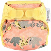 Sauskelnės-swaddle CLOSE su Velcro, 3-16 kg, Cheetah