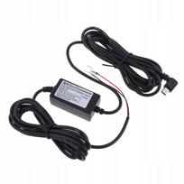 Automobilinis maitinimo adapteris 8/36V į 5V 3A su Mini USB lenktu kairiuoju kištuku