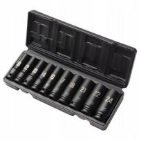 Ilgų smūginių galvučių rinkinys 1/2, 10 vnt., 6 kampų, 10-24 mm, MJW