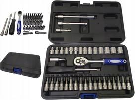 Galvučių rinkinys 1/4", 38 vnt., HEX, TORX, prailgintuvas, terkšlė