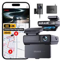 Automobilinė kamera 4K+2K Sony Starvis IMX415 WDR GPS ADAS video registratorius