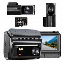 Automobilio kamera DDPAI Z60T 4K HDR su GPS, WiFi, vidine ir galine kamera, 256GB