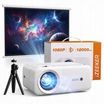 Projektorius iZEEKER 1080P Bluetooth 5.2 12000lm su stovu
