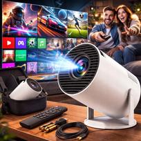 Mini 4K LED projektorius su Android, WiFi, HDMI, pasukamas