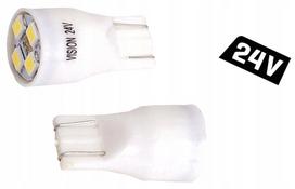 LED lemputė W2.1X9.5D X8J13 24V 4X 2835 SMD balta