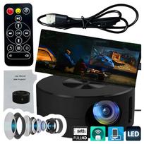 Mini Full HD LED projektorius 1080p, išmanusis, nešiojamas, Bluetooth, su baterija, Android