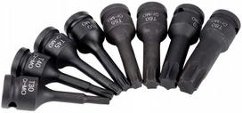 Torx šarnyrinių raktų rinkinys 1/2 T30-T80, 78 mm, 8 vnt.