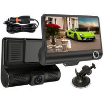 Automobilio vaizdo registratorius su priekine ir galine FullHD kamera