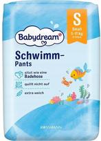 Maudymosi sauskelnės vaikams BABYDREAM, 5-11 kg, S dydis, 12 vnt.