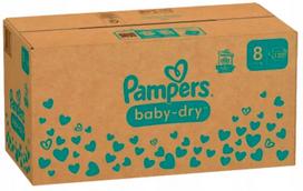 Vienkartinės sauskelnės Pampers Baby-Dry 8 dydžio nuo 17 kg, 120 vnt.