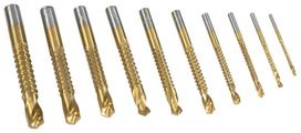 10 vnt. HSS titanium 3-13 mm frezų vidinėms sriegėms