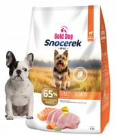 Sausas šunų maistas Bulldog Gold Dog Snocerek 4kg kalakutiena lašiša daržovės mažoms veislėms