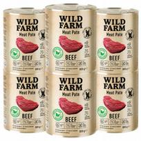 Šunų paštetas WILD FARM Beef, 6 x 800 g, be glitimo