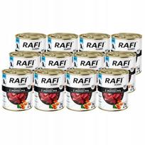 Šunų konservai Rafi Classic su ėriena, 12 x 800 g