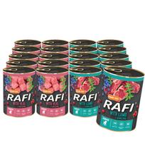 Šlapias maistas šuniukams RAFI JUNIOR, įvairių skonių, 20 x 400 g