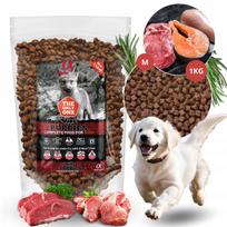 Sausas šunų pašaras Alpha Spirit Puppies, pusiau minkštas, 1 kg
