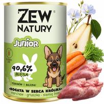Šunų konservai su triušiena Zew Natury JUNIOR šuniukams 400 g