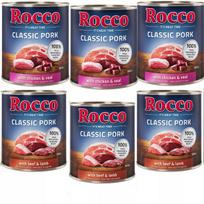 Šunų maistas Rocco classic, jautiena, kiauliena, ėriena, 6 x 800 g