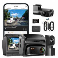 Vaizdo registratorius DDPAI Z60 Master 4K su galine ir vidaus kamera, 4G modulis, 128GB