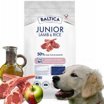 Sausas maistas didelių veislių Baltica Junior Lamb&Rice 12kg šuniukams