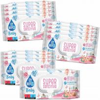 Drėgnos servetėlės kūdikiams GoWipes Super Sensitive, 12x60, 720 vnt.
