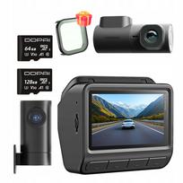 Vaizdo registratorius DDPAI Z60 Pro 4K HDR GPS + MINI2X + galinė kamera + atminties kortelė