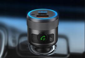 Automobilinis Bluetooth FM siųstuvas Urbii, 42W, QC, PD, Extra Bass, metalinis