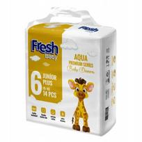 Sauskelnės Fresh Baby Aqua Premium 6 Junior Plus, 14 vnt.