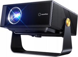 Mini Full HD 1080p projektorius su WiFi, Bluetooth, išmanus, su Netflix, autofokusas