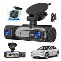 Automobilio kamera Full HD 1080P su dviem objektyvais ir naktiniu režimu