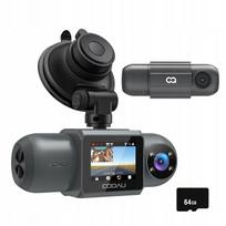 Automobilio vaizdo registratorius 4K WiFi GPS su 2 kameromis