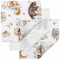 Muslino sauskelnių rinkinys JUKKI 3PACK 30 x 30 cm, 3 vnt.