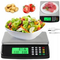 Elektroninės svarstyklės virtuvei, prekybai, 30 kg/1 g, su skaičiavimo funkcija